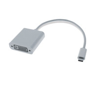 Mcab 0.2M USB-C DVI -D M/F WHITE