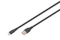 Digitus 1M LIGHTNING TO USB-A BLACK