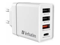 Verbatim CHR-30EU2 WALL CHARGER 30W WHT