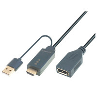 Mcab HDMI/M+USB/M TO DP/F 0.3M