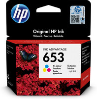 Hewlett Packard HP 653 TRI-COLOR ORIGINAL INK