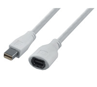 Mcab 1M MDP CABLE M/F WHITE UL