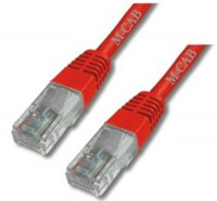 Mcab CAT6 SFTP RJ45 0.5M RED LSZH