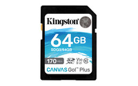 Kingston 64GB SDXC CANVAS GO PLUS 170R