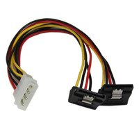 StarTech.com 12 LP4 TO 2X RIGHT ANGLE SATA