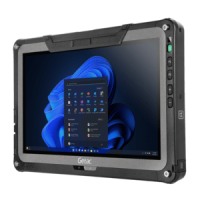 GETAC F110G7, 29,5cm (11,6''), Projected Capacitive, Full HD, GPS, Chip, USB, RS232, BT, Ethernet, 4