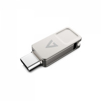 V7 64GB TYPE-C+USB 3.2 GEN1 SILVER