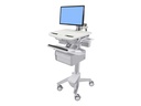 Ergotron StyleView Cart with LCD Arm, 2 Tall Drawer - Wagen für LCD-Display / Tastatur / Maus / CPU / Notebook / Scanner ( offene Architektur ) - Kunststoff, Aluminium, verzinker Stahl