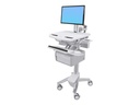Ergotron Wagen - offene Architektur - für LCD-Display / PC-Ausrüstung - verriegelbar - medizinisch - Aluminium, verzinker Stahl, hochwertiger Kunststoff - Bildschirmgröße: bis zu 61 cm (bis zu 24 Zoll)