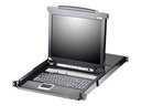 ATEN Slideaway CL5716M - KVM-Konsole mit KVM-Switch - 16 Anschlüsse - PS/2, USB - US-Englisch (QWERTY)