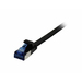Synergy 21 Patchkabel RJ45 CAT6A 500Mhz schwarz U/FTP flach TPE Superflex AWG32 - Kabel - Netzwerk