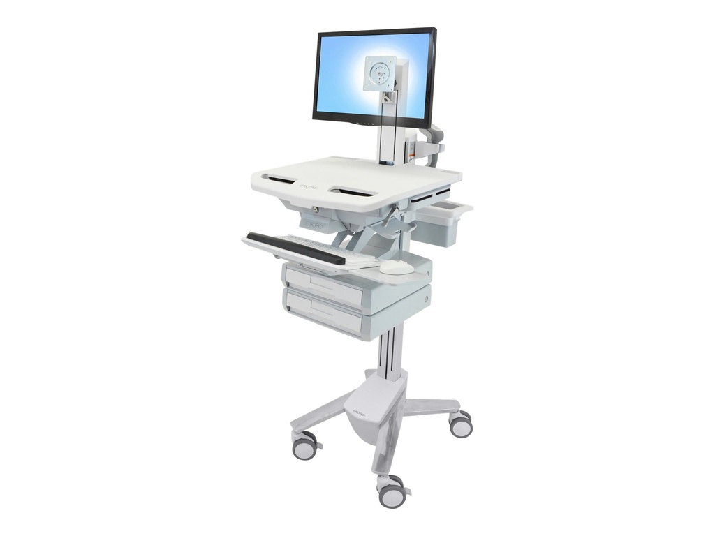 Ergotron Styleview cart with LCD pivot 2 drawers - Zubehör TFT/LCD-TV