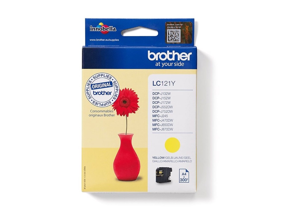 Brother LC121Y - Gelb - original - Tintenpatrone