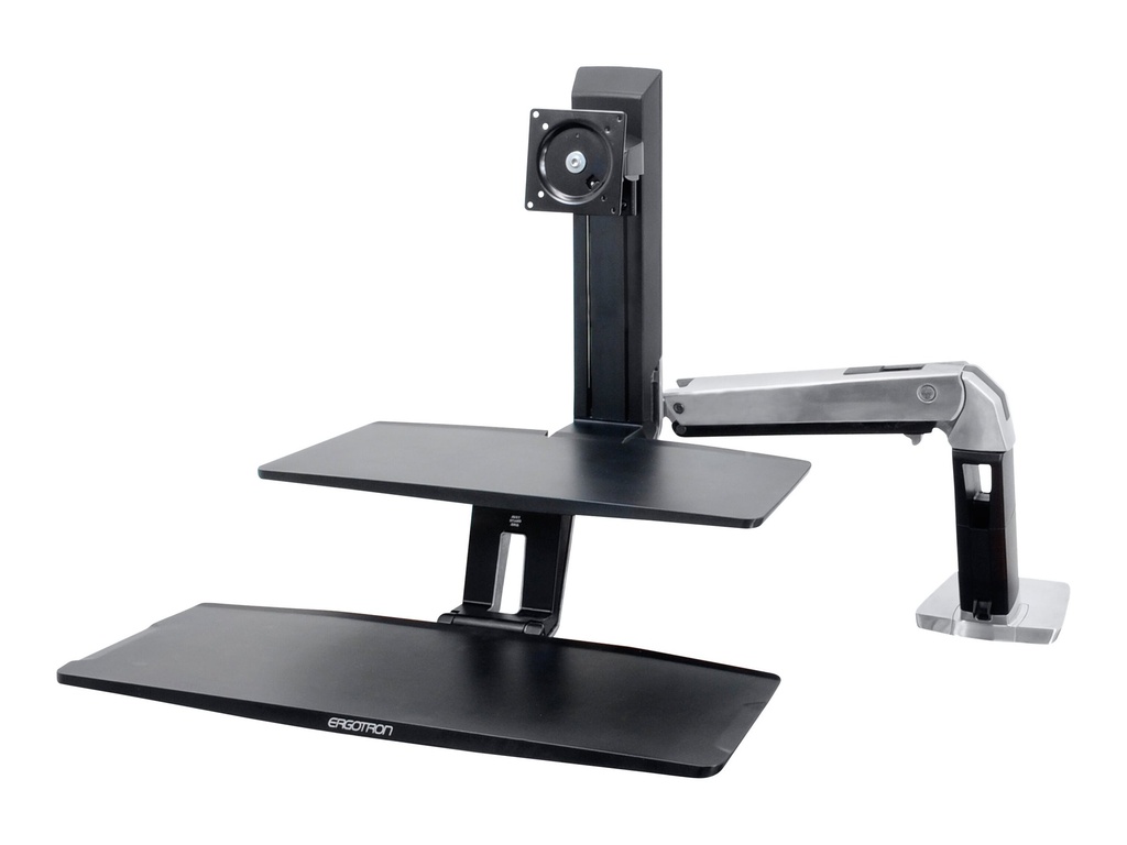 Ergotron WorkFit-A Single HD Workstation With Suspended Keyboard