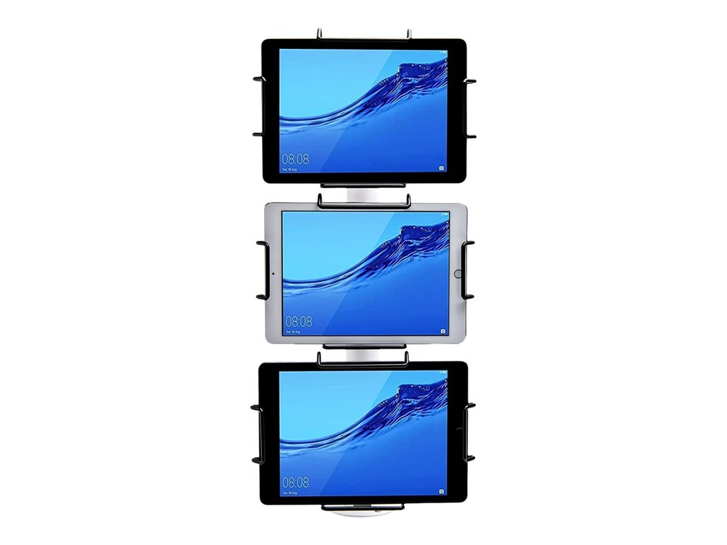 Star Micronics Star mUNITE - Aufstellung (Stange) - modern, platzsparend - für 3 Tablets - Stahl - weiß - Bildschirmgröße: 25.4-81.3 cm (10"-32")