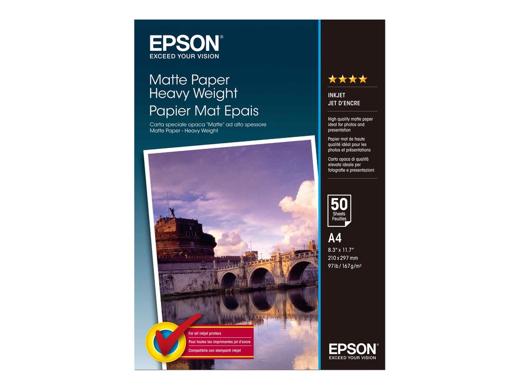 Epson Matt - A4 (210 x 297 mm) - 167 g/m²