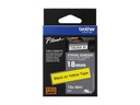Brother TZe-S641 - Stark klebend - Schwarz auf Gelb - Rolle (1,8 cm x 8 m)
