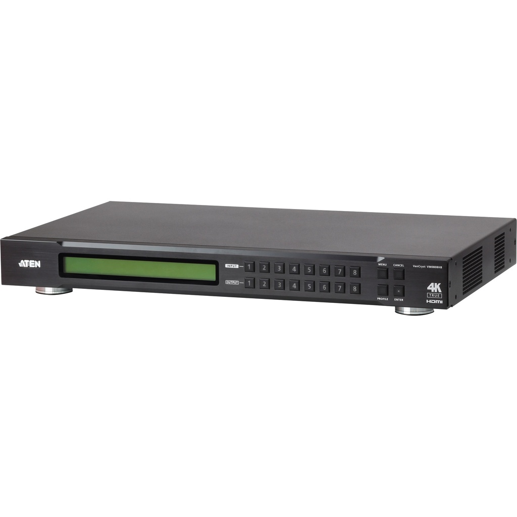 ATEN VM0808HB - HDMI - Metall - Schwarz - 15 m - 600 MHz - 4096 x 2160 Pixel