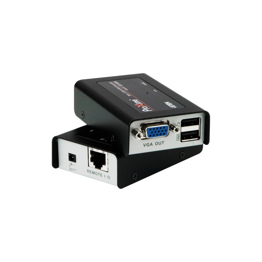 ATEN CE100 USB Mini KVM Extender 100m, schwarz/silber