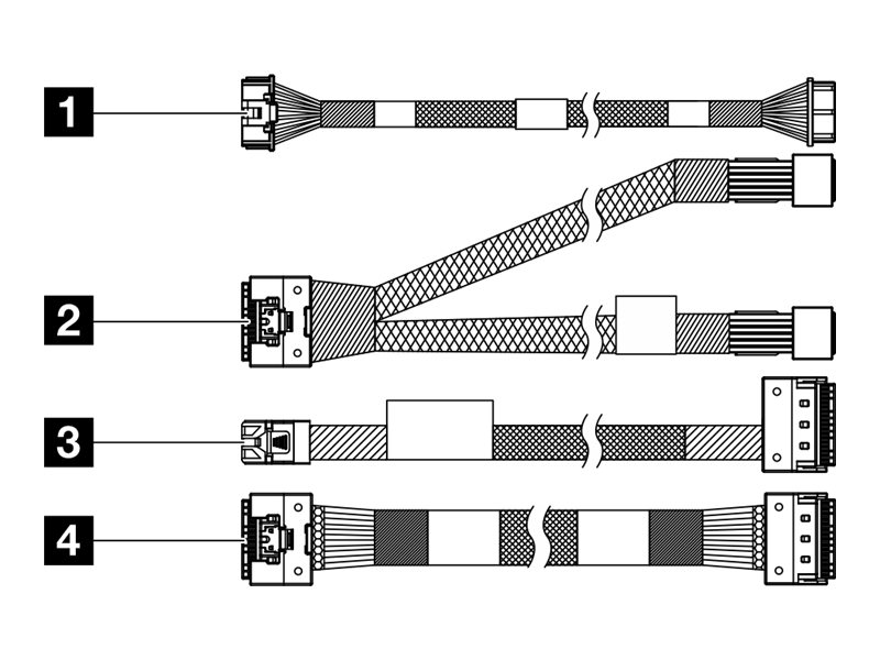 Lenovo Speicherkabelkit - für M.2 SATA/x4 Chassis