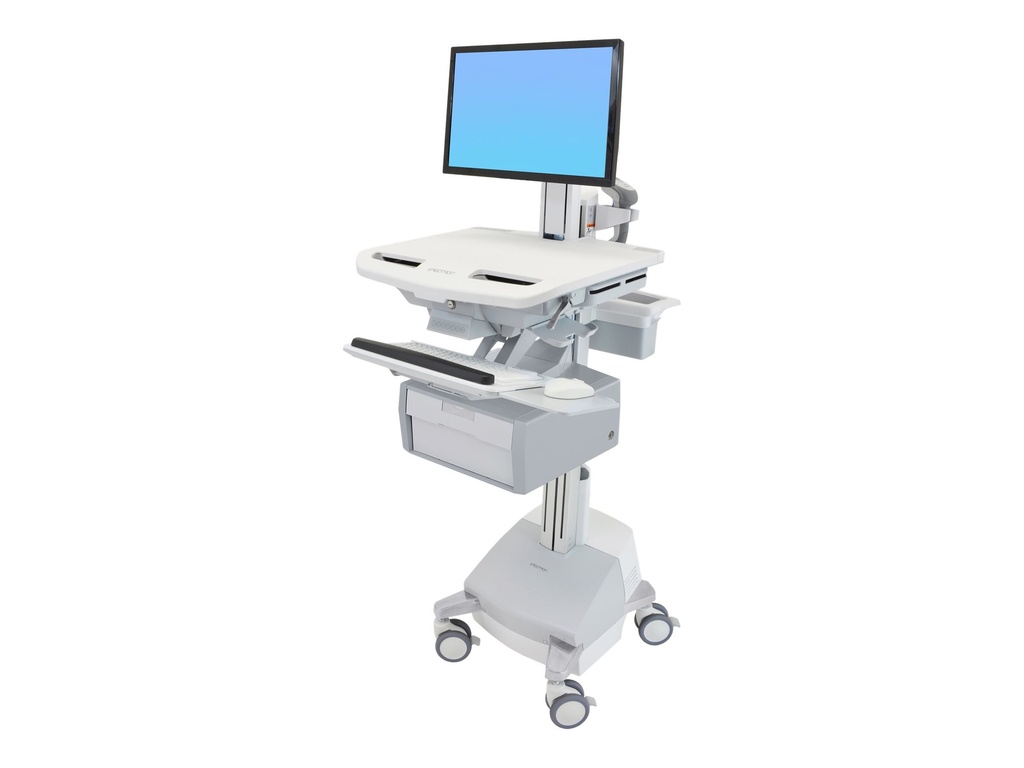 Ergotron Cart with LCD Pivot, SLA Powered, 1 Tall Drawer - Wagen (nur Laden)