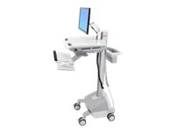 Ergotron StyleView - Multimedia-Wagen - Aluminium - Grau - Weiß - Aluminium - Kunststoff - Zink Stahl - Flachbildschirm - 14,1 kg - 55,9 cm (22")