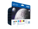 Brother LC LC1000 Value Pack - Tintenpatrone Original - Schwarz, Cyan, Magenta, Yellow - 19 ml