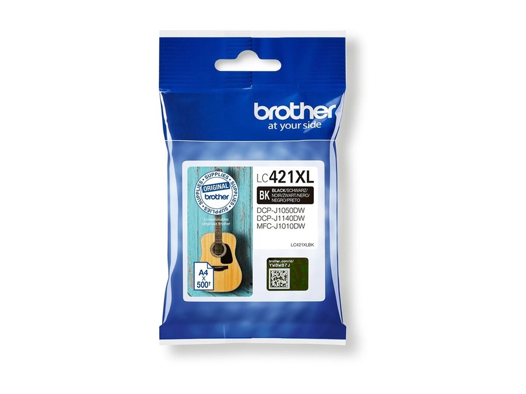 Brother LC421XLBK - Hohe Ergiebigkeit - Schwarz