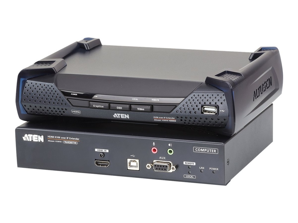 ATEN KE8950 4K HDMI KVM over IP Extender - KVM-/Audio-/USB-/serieller