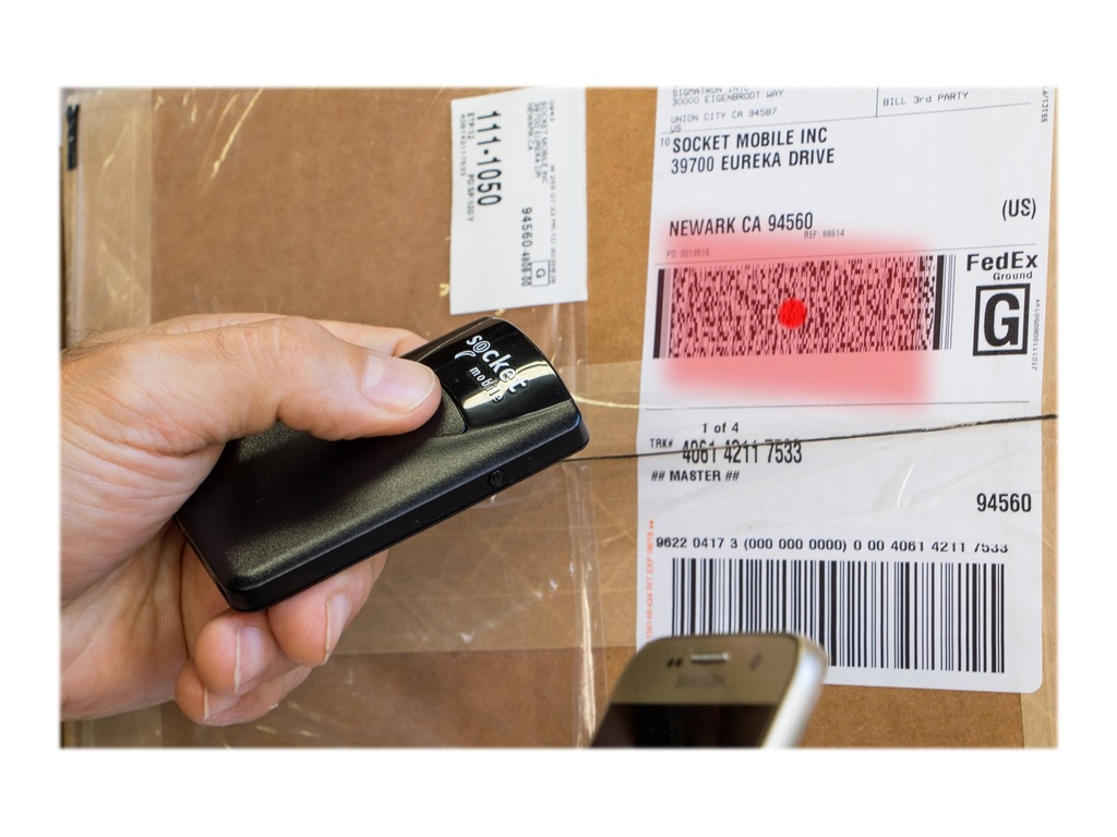 Socket Mobile SocketScan S840 - Barcode-Scanner - tragbar - 2D-Imager - decodiert - Bluetooth 2.1 EDR (Packung mit 50)