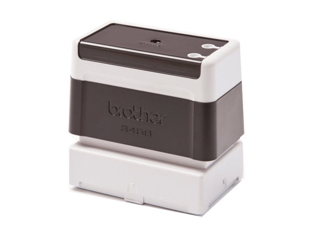 [PR3458B6P] Brother 3458 - Stempel - vorgetränkt - Schwarz - Benutzerdefinierter Text - 34 x 58 mm (Packung mit 6)
