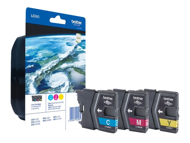 Brother LC985 Rainbow Pack - 3er-Pack - Gelb