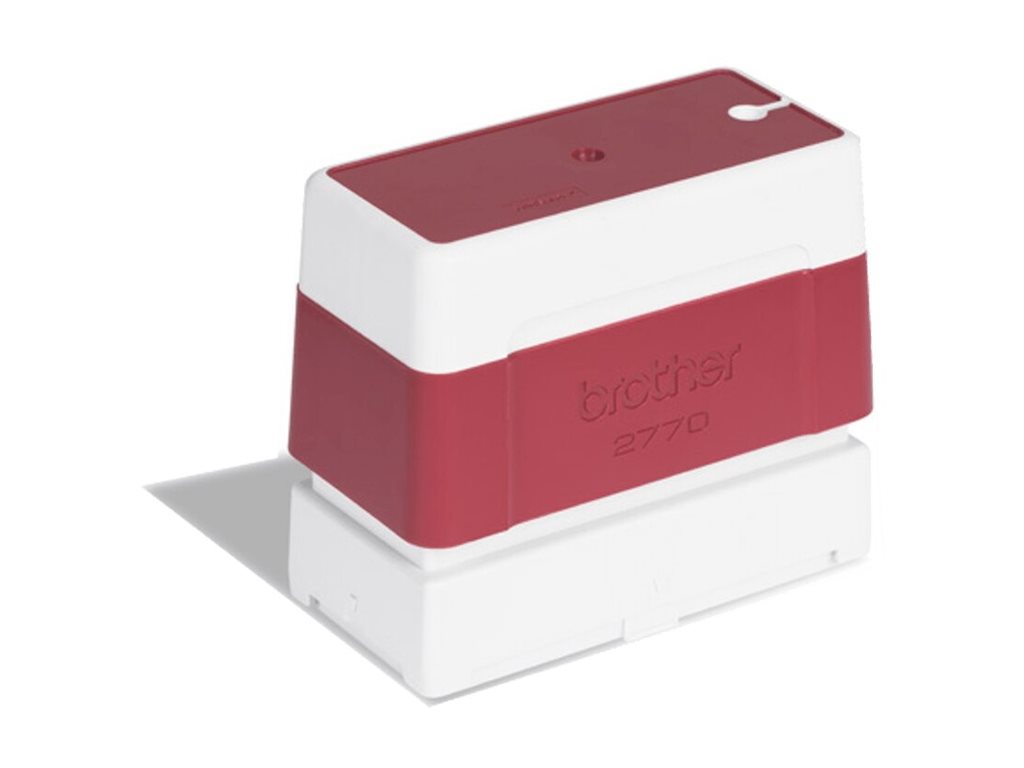 [PR2770R6P] Brother 2770 - Stempel - vorgetränkt - Rot - Benutzerdefinierter Text - 27 x 70 mm (Packung mit 6)