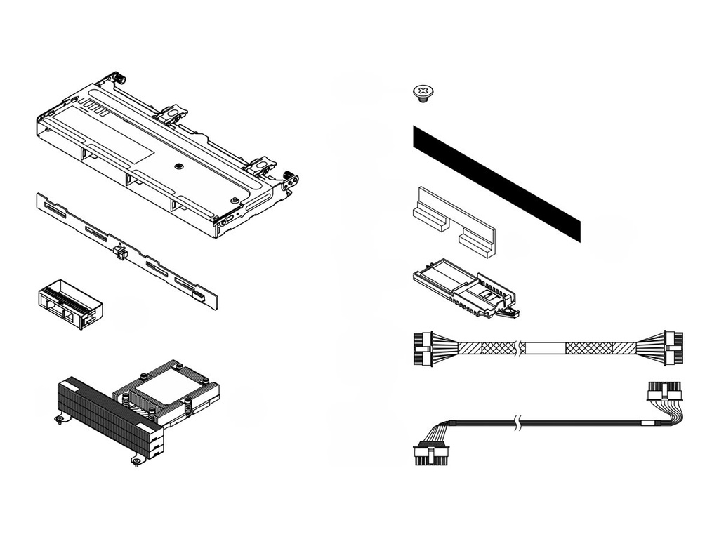 Lenovo Server 4 x 3.5" SAS/SATA Backplane-Kit