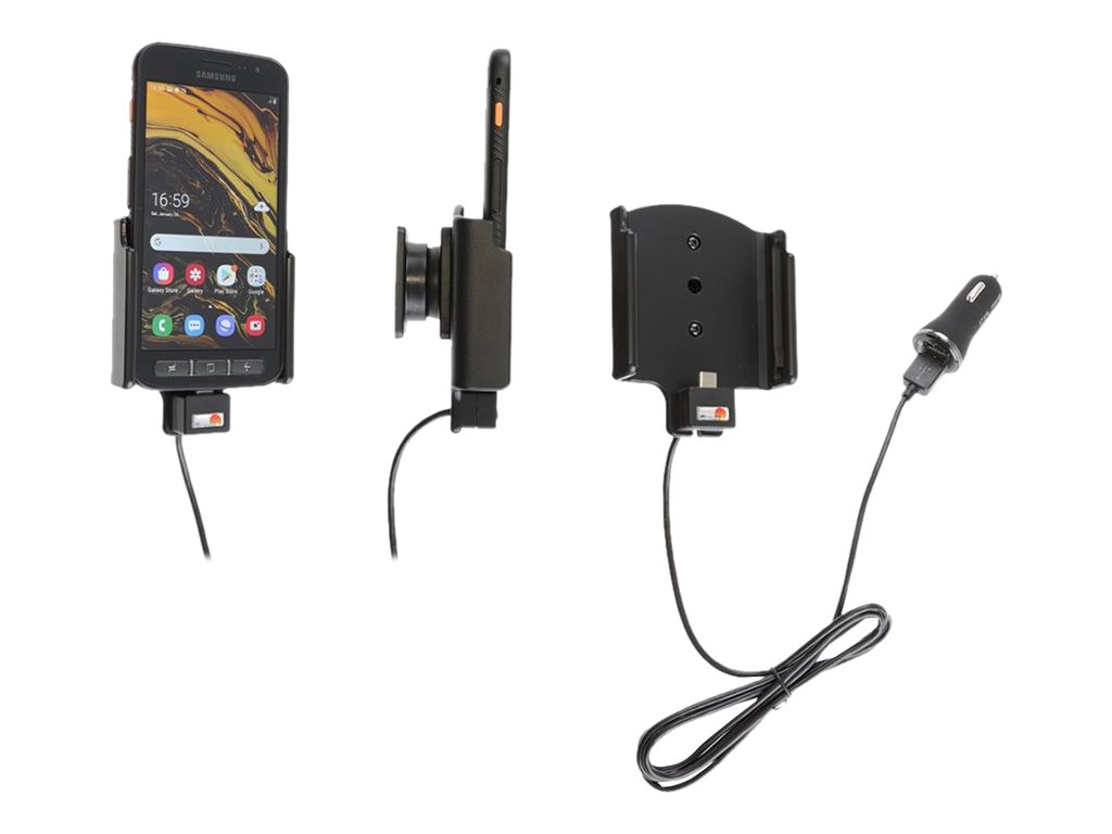 Brodit Active holder with cig-plug - Kfz-Ladeschale + Kfz-Netzteil