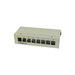 Synergy 21 Keystone Modulträger Aufputz Patchpanel für 8xTP-Modul*lichtgrau*
