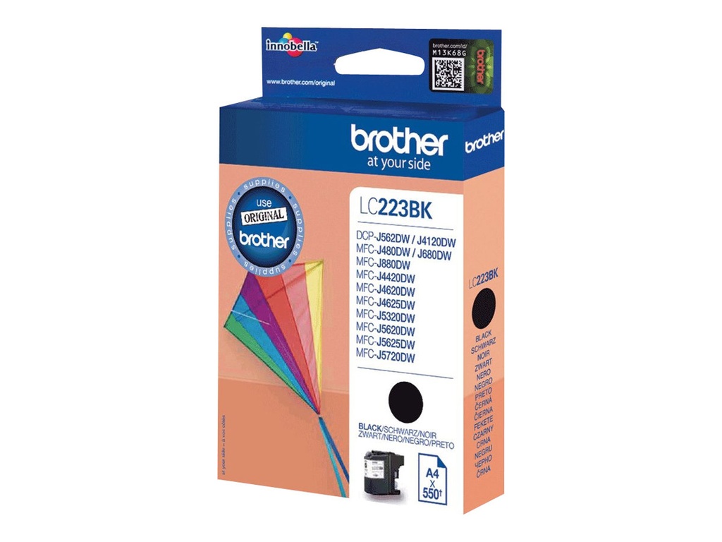 Brother LC223BK - Schwarz - original - Tintenpatrone