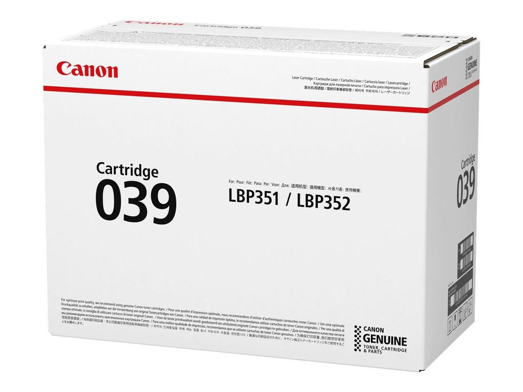 Canon 039 - Schwarz - original - Tonerpatrone