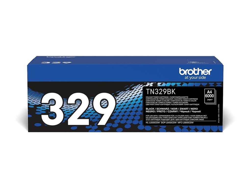 Brother TN329BK - Schwarz - original - Tonerpatrone