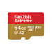 SanDisk Extreme - 64 GB - MicroSDXC - Klasse 3 - UHS-I - 160 MB/s - 60 MB/s