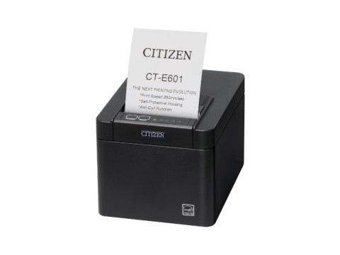Citizen CT-E601 - Thermodirekt - POS-Drucker - 203 x 203 DPI - 350 lps - 1,5 x 3 mm - Katakana,PC437,PC850,PC858,PC860,PC863,Thai code 18,WPC1252