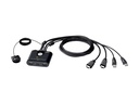 ATEN CS22HF - KVM-/USB-Switch - 2 x KVM / USB