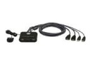 ATEN CS22HF - KVM-/USB-Switch - 2 x KVM / USB
