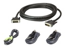 ATEN 2L-7D03UDX4 - Tastatur- / Video- / Maus- (KVM-)