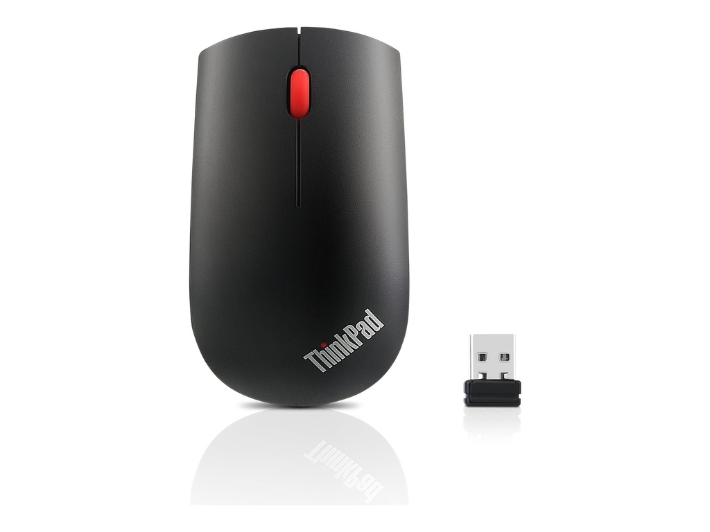 Lenovo ThinkPad Essential Wireless Mouse - Maus - optisch - 3 Tasten - kabellos - 2.4 GHz - kabelloser Empfänger (USB)