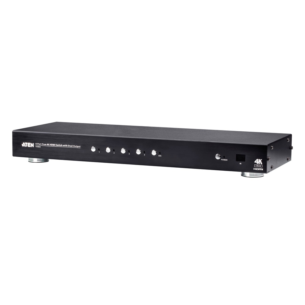 ATEN VS482B - HDMI - Metall - Schwarz - 60 Hz - 5 m - 3840 x 2160 - 4096 x 2160