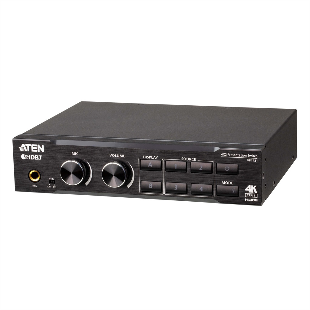 ATEN 4 x 2 True 4K Presentation Matrix Switch - KVM-Umschalter - RS-232