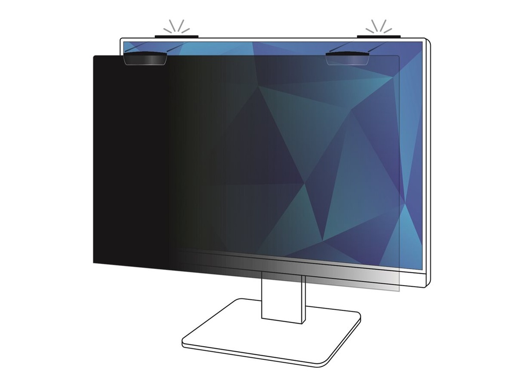 3M Blickschutzfilter für Bildschirme - entfernbar - magnetisch - 60.5 cm (23.8")