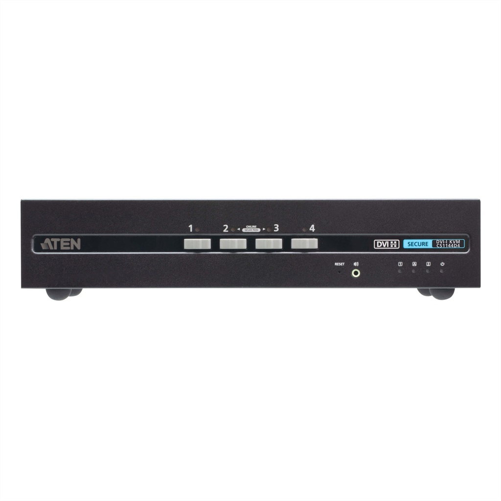ATEN USB - 4K DVI Dual Display Secure KVM Switch - KVM-Umschalter - 4-Port
