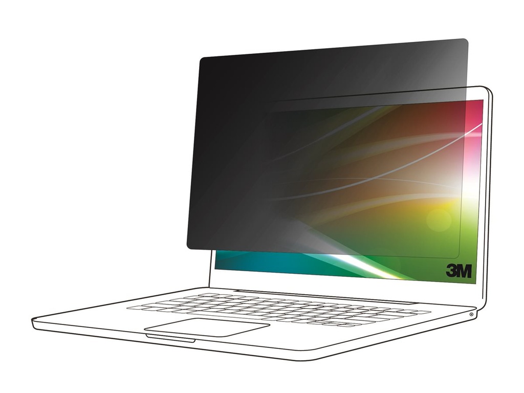 3M Bright Screen Privacy Filter - Blickschutzfilter für Notebook - entfernbar - Flip - 35.6 cm (13.5")